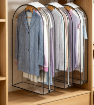 Transparent accordion-style garment bag - Image 2