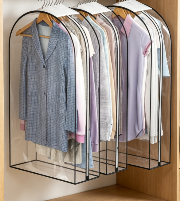 3.png Transparent accordion-style garment bag - Image 1