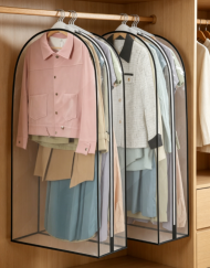 Transparent accordion-style garment bag - Image 2