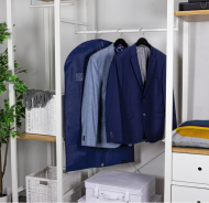 Suit garment bag for closet storage