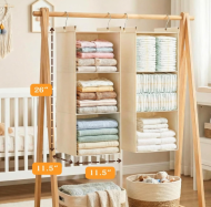 Dual hanging closet organizer for wardrobe storage - Image 2